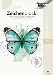 folia Bloc de dessin, 140 g/m2, A4, grainé, 20 feuilles