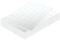 kangaro Carton plume, 700 x 100 mm, autocollant, blanc