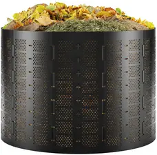 Bradas Poubelle à compost, 1.100 litres, en HDPE, noir