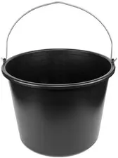 Bradas Seau, 20 litres, PVC, noir
