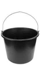 Bradas Seau, 12 litres, PVC, noir