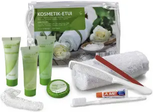 Lifemed Kit cosmétique de voyage, 10 pièces, dans un étui