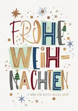 CACTUS Weihnachtskarte "Frohe Weihnachten