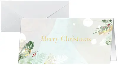 sigel Carte de Noël "Christmas Forest Watercolor