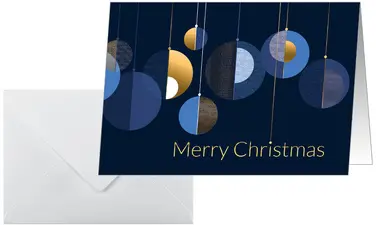 sigel Carte de Noël "Graphic Christmas balls", A6 paysage