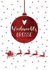 CACTUS Weihnachtskarte "Christbaumkugel