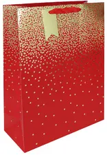 Clairefontaine Sac cadeau de Noël "Pluie d'étoiles rouge