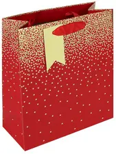 Clairefontaine Sac cadeau de Noël "Pluie d'étoiles rouge