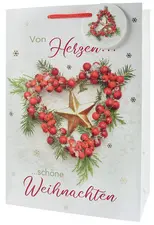 CACTUS Weihnachts-Geschenktüte "Herz", groß