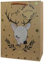 CACTUS Sac cadeau de Noël "Cerf", moyen