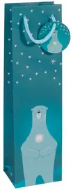 sigel Sac de Noël pour bouteille "Polar bear with candle