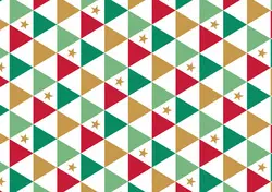 SUSY CARD Papier cadeau de Noël "triangles