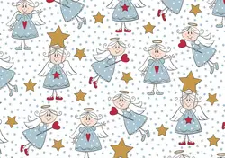 SUSY CARD Papier cadeau de Noël "angelot étoile