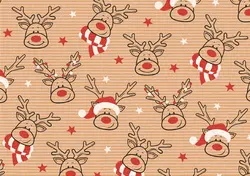 SUSY CARD Papier cadeau de Noël "Elan Xmas