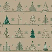 PAPSTAR Serviette à motif de Noël "X-Max Trees