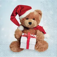 CACTUS Serviette à motif de Noël "Nounours