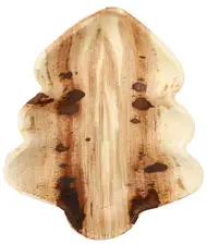 PAPSTAR Assiette feuille de palmier "pure" Christmas Tree