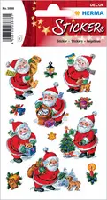 HERMA Sticker de Noël DECOR "Père Noël amusant",