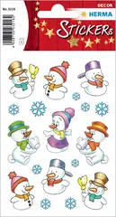 HERMA Sticker de Noël DECOR "Bonhommes de neige