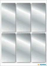 HERMA Sticker de Noël, rectangulaire, 26 x 54 mm, argent