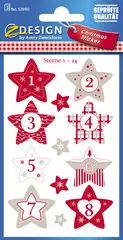 Avery Zweckform ZDesign Stickers calendrier de l'Avent