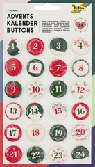folia "Buttons" pour calendrier de l'Avent, en tôle