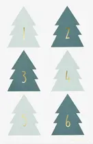 folia Stickers pour calendrier de l'Avent "CHRISTMAS TREE