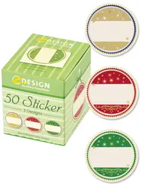 AVERY Zweckform ZDesign Sticker de Noël sur rouleau