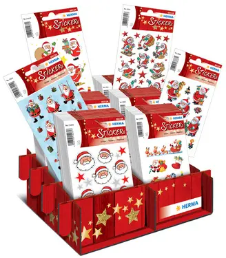 HERMA Autocollants de Noël DECOR "Nicolas & Co.", présentoir