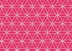 SUSY CARD Papier cadeau "Fleurs de vie rouges", sur rouleau