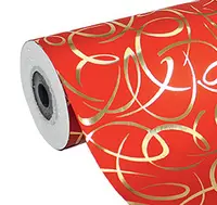 Clairefontaine Papier cadeau "Arabesque rouge", en rouleau