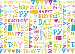 SUSY CARD Film cadeau "Birthday", 30 microns, sur rouleau