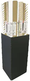 Clairefontaine Papier cadeau "Kraft blanc/brun", présentoir