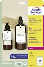 AVERY Zweckform Etiquette américaine, carton, 185 g/m2