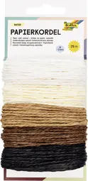 folia Cordon en papier NATURE, 5 m, assorti