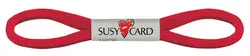 SUSY CARD Ruban cadeau "Easy", 6 mm x 3 m, rouge