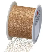 SUSY CARD Ruban cadeau, sur bobine "Lace metallic", or