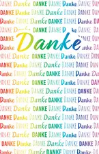 SUSY CARD Grußkarte "Danke Rainbow