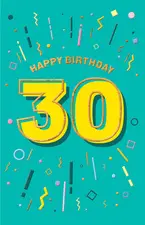 SUSY CARD Geburtstagskarte "Zahlen" - 80. Geburtstag