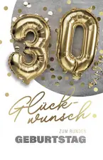 SUSY CARD Geburtstagskarte "Folienballons" - 40. Geburtstag