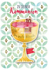 CACTUS Geldschein-Kommunionskarte "Kelch