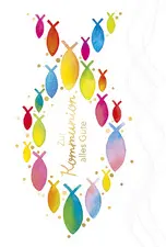 SUSY CARD Kommunionskarte "Fisch aus Fischen