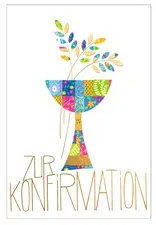 SUSY CARD Konfirmationskarte "Mosaikkelch
