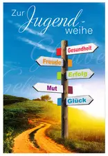SUSY CARD Jugendweihekarte "5 Wegweiser