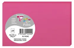 Pollen by Clairefontaine Carte 82 x 128 mm, rose fuchsia