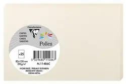 Pollen by Clairefontaine Carte 82 x 128 mm, ivoire irisé