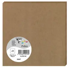 Pollen by Clairefontaine Carte double kraft, 135 x 135 mm
