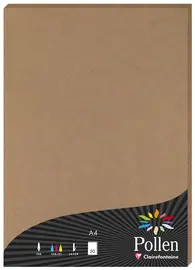 Pollen by Clairefontaine Papier kraft, A4, naturel, 210 g/m2