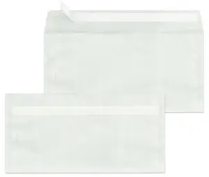 MAILmedia Enveloppe DL, satin transparent, adhésive