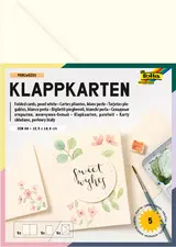 folia Kit de cartes pliantes, 105 x 150 mm, rouge foncé